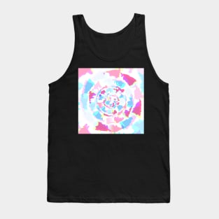 Diamond Swirl Pastel Arrow Pattern Tank Top